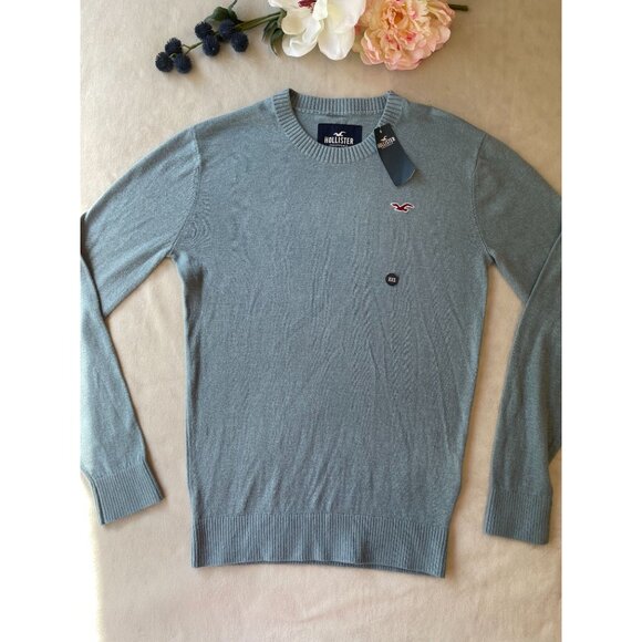Hollister Mens Womens Crewneck Sweater NWT Y2K Style Soft Comfy Gorpcore Preppy - Picture 1 of 8